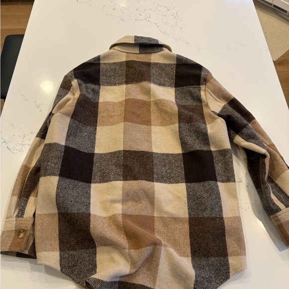 Plaid Button-Up Shacket - Picture 2 of 3